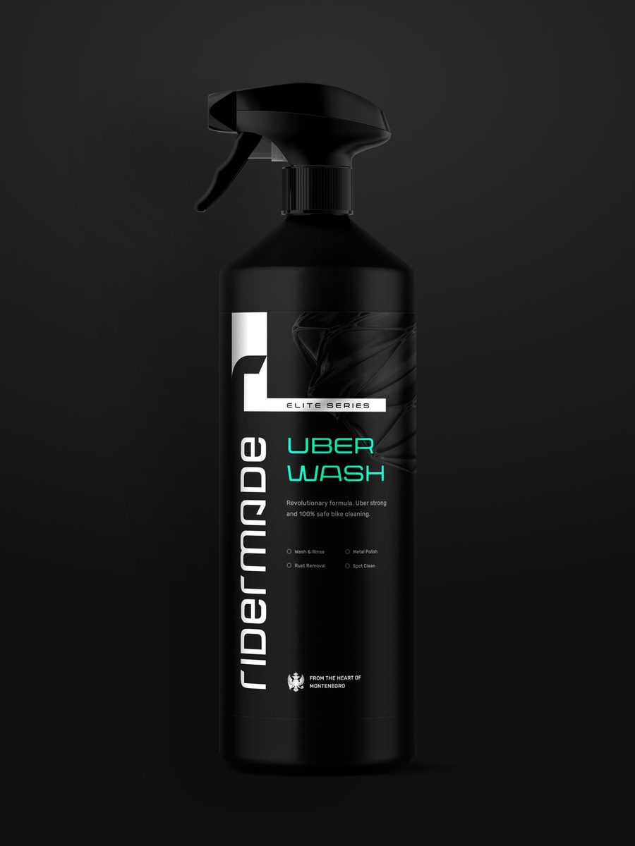 Uber Wash 3D bottle mockup